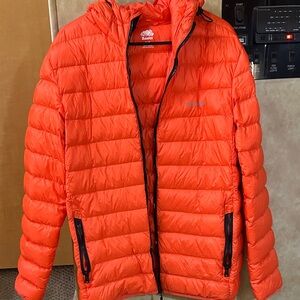 Roots Men's Vibrant Orange Puffer Coat